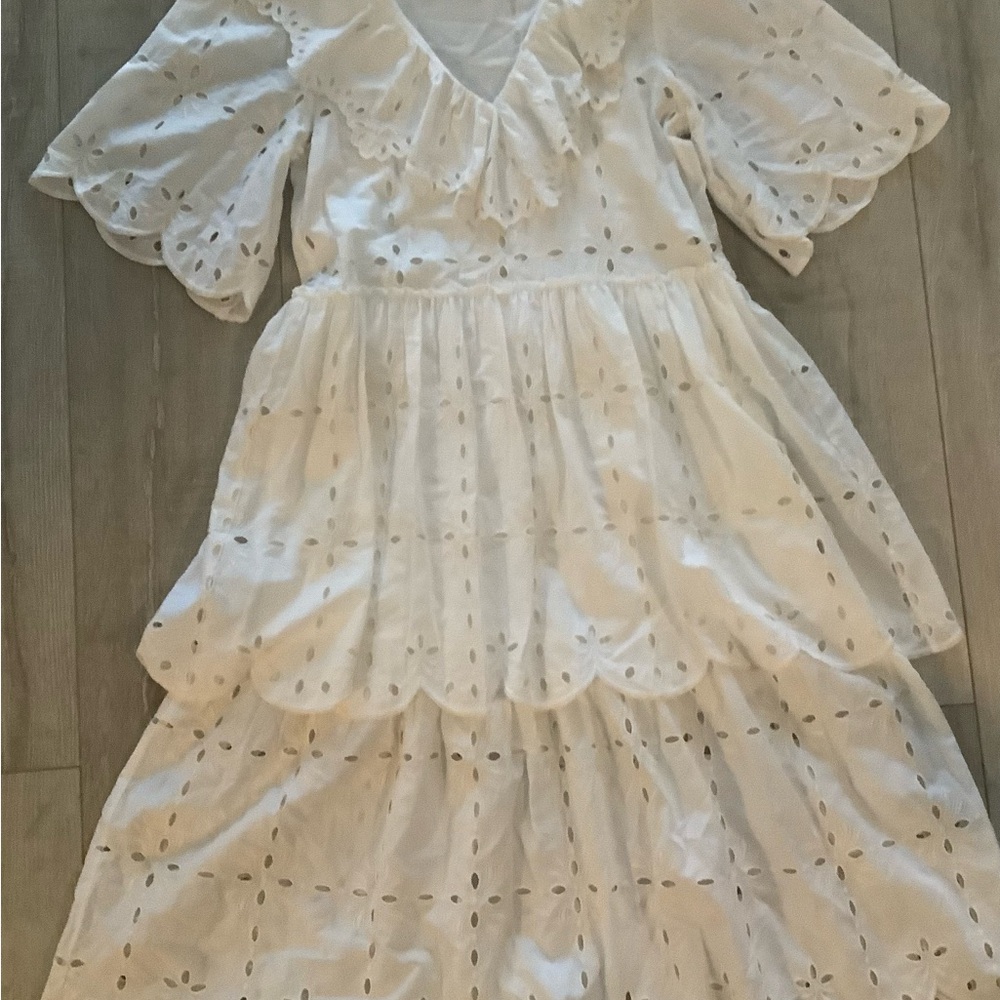 See By Chloe Eyelet cotton dress,embroidered,size 38 us S